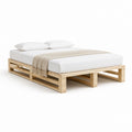 Palettenbett Bettgestell Natur aus massivem Kiefernholz 160 x 200 cm