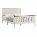 Doppelbett Bettgestell Weiß Kiefernholz Rechteckig für Matratze 160 x 200 cm Außenmaß 170 x 210 x 110 cm